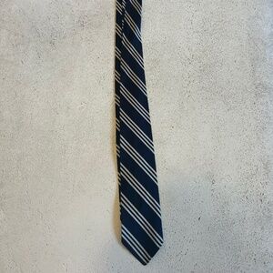 Rugby Ralph Lauren stripe navy tie old boys